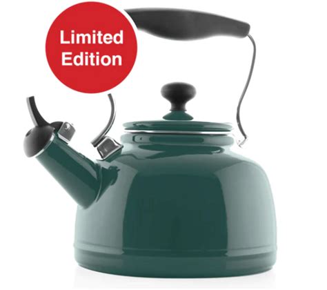 chantal tea kettle forest green.